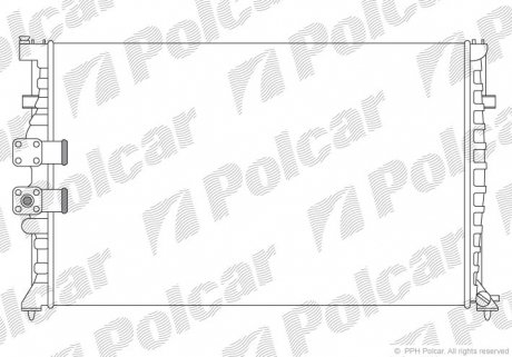 Радиатор охлаждения Polcar 576508A8 (фото 1)