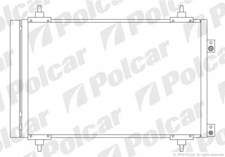 Радиатор кондиционера Polcar 5780K8C1S (фото 1)