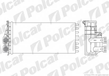 Радіатор обігріву Polcar 5780N81X (фото 1)