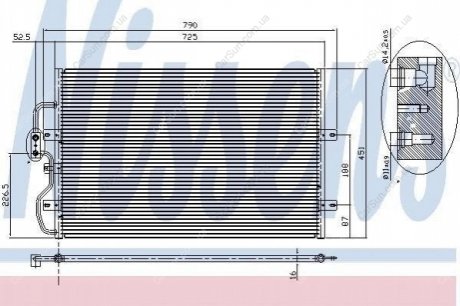 Радиатор кондиционера Polcar 5786K81X