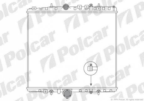 Радіатор охолодження Polcar 578708-2 (фото 1)