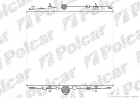 Радиатор охлаждения Polcar 578708A1 (фото 1)