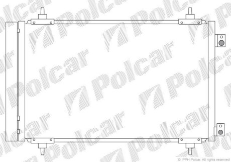 Радіатор кондиціонера Polcar 5787K8C4S