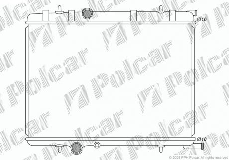 Радіатор охолодження Polcar 579008-2