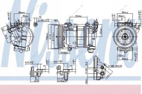 Компрессор кондиционера (новый) Polcar 57C1KS-1 (фото 1)