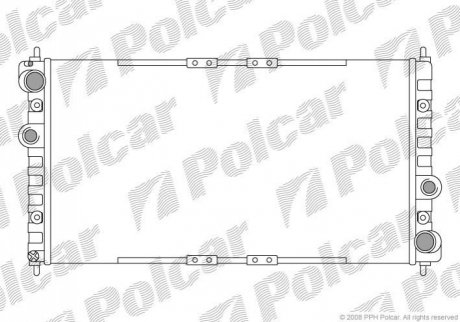 Радиатор охлаждения Polcar 590108-2