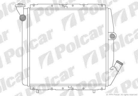 Радиатор охлаждения Polcar 600508A2