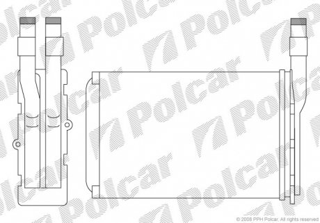 Радіатор обігріву Polcar 6005N8-1 (фото 1)
