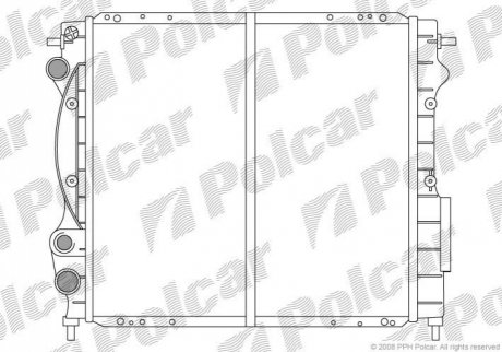 Радиатор охлаждения Polcar 600608-8 (фото 1)