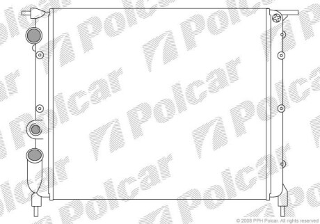 Радиатор охлаждения Polcar 600608A4