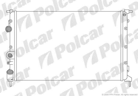 Радіатор охолодження Polcar 600708B4