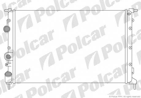 Радиатор охлаждения Polcar 600708B4