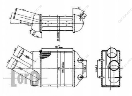 Радіатор повітря (Інтеркулер) Polcar 6007J8-1