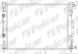 Радиатор охлаждения Renault Megane II 2.0/1.5 dCi 02- (+AC)/Scenic II 03- (+/-AC) Polcar 601208A3