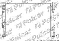 Радиатор охлаждения Renault Megane II 2.0/1.5 dCi 02- (+AC)/Scenic II 03- (+/-AC) Polcar 601208A3