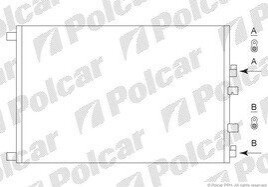 Радиатор кондиционера Polcar 6012K8C2S