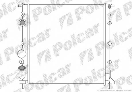 Радіатор охолодження Polcar 601508-2