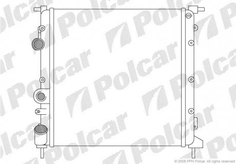 Радіатор охолодження Polcar 601508-6