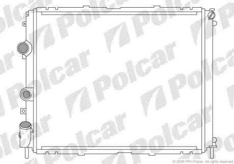 Радиатор охлаждения Polcar 601508A1