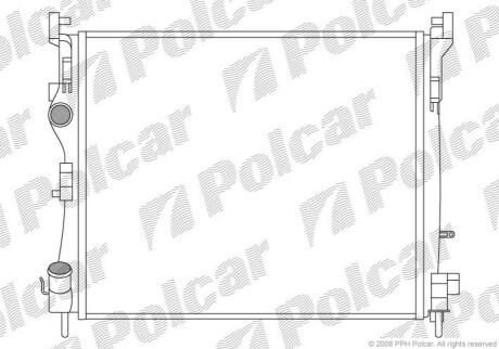 Радіатор охолодження Polcar 601608A2