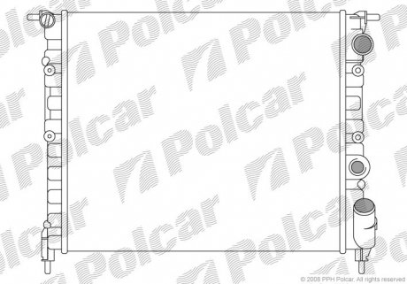 Радиатор охлаждения Polcar 602108A1