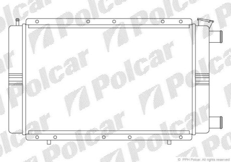 Радіатор охолодження Polcar 602208A0