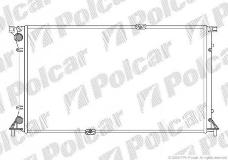 Радиатор охлаждения Polcar 602608-3