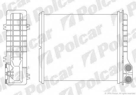 Радиатор обогрева Polcar 6030N8-2 (фото 1)
