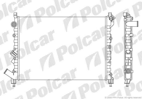 Радиатор охлаждения Polcar 603208-1