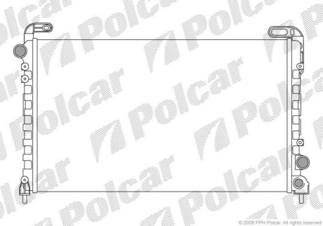 Радиатор охлаждения Polcar 603308-1