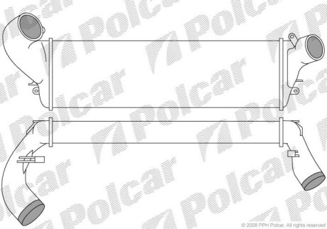 Радиатор воздуха (Интеркулер) Polcar 6033J81X