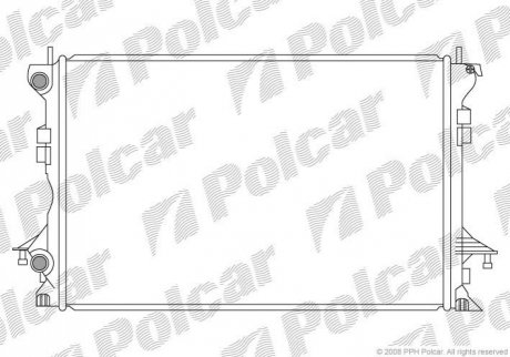 Радіатор охолодження Polcar 603708-4 (фото 1)