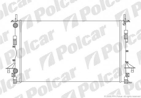 Радіатор охолодження Polcar 603708A1