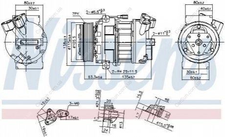 Компрессор кондиционера (новый) Polcar 6038KS1S