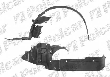 Подкрылок левый Polcar 6039FL-1