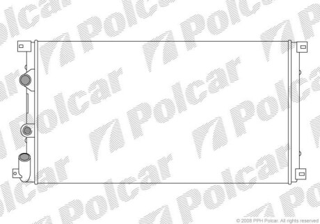 Радіатор охолодження Polcar 604108A4