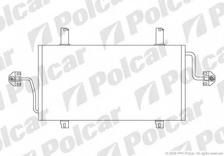 Радиатор кондиционера Polcar 6041K81X (фото 1)