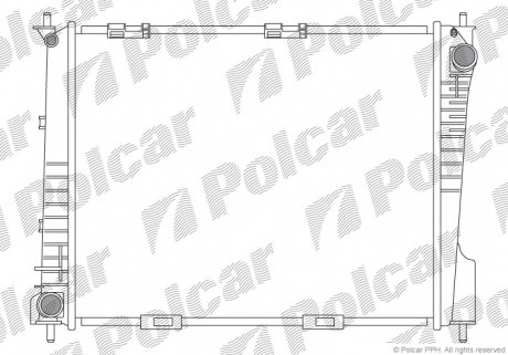 Радиатор охлаждения Polcar 605508-2