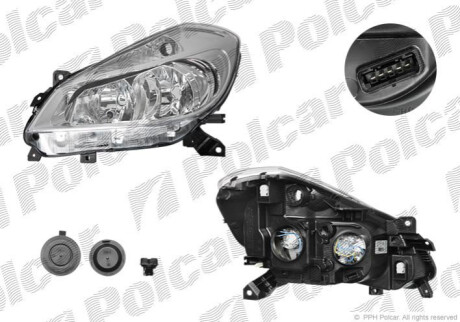 Фара основная Polcar 6055097V