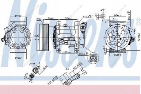 Компресор кондиціонера (новий) Polcar 6055KS-1 (фото 1)