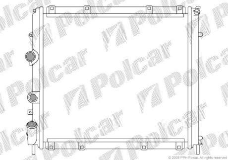 Радиатор охлаждения Polcar 606008A3