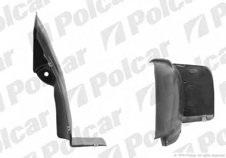 Подкрылок правый Polcar 6060FP-5 (фото 1)