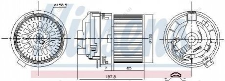 Вентилятор кабины Polcar 60B1NU-2