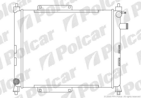 Радіатор охолодження Polcar 632008A1