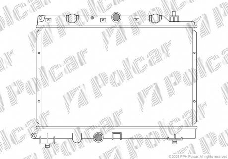 Радіатор охолодження Polcar 634008-2