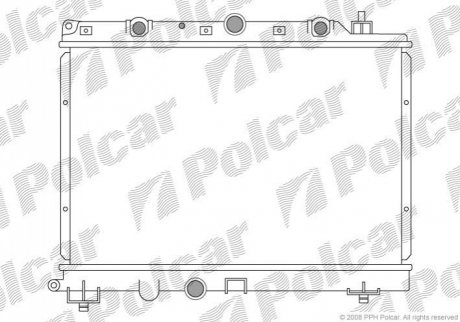 Радіатор охолодження Polcar 634008-3