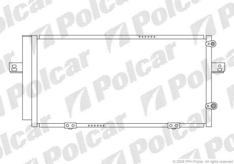 Радиатор кондиционера Polcar 6375K8C1