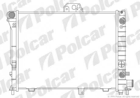 Радіатор охолодження Polcar 652008-4