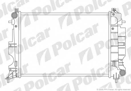 Радиатор охлаждения Polcar 652208-2 (фото 1)