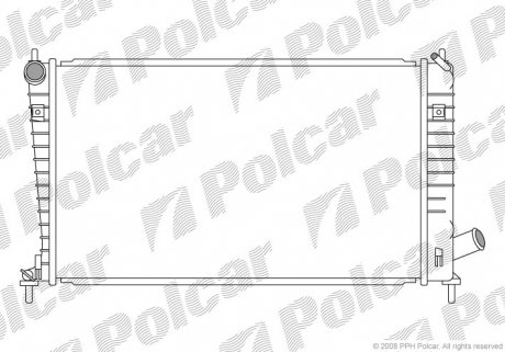 Радиатор охлаждения Polcar 652308-1 (фото 1)